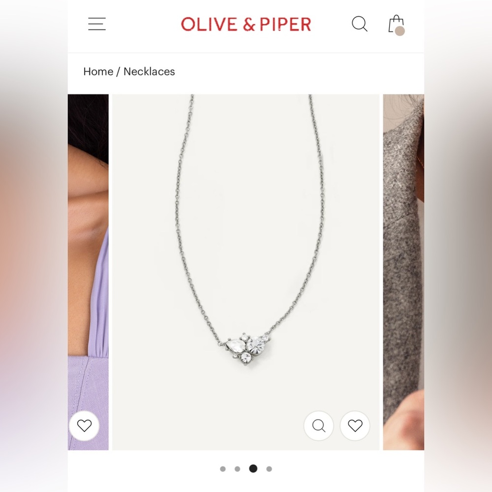 Olive & Piper Silver Pendant Necklace